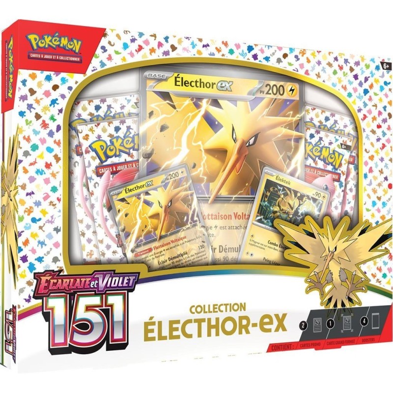 Pokémon : Coffret Électhor-ex Écarlate et Violet EV03.5 : Collection 151