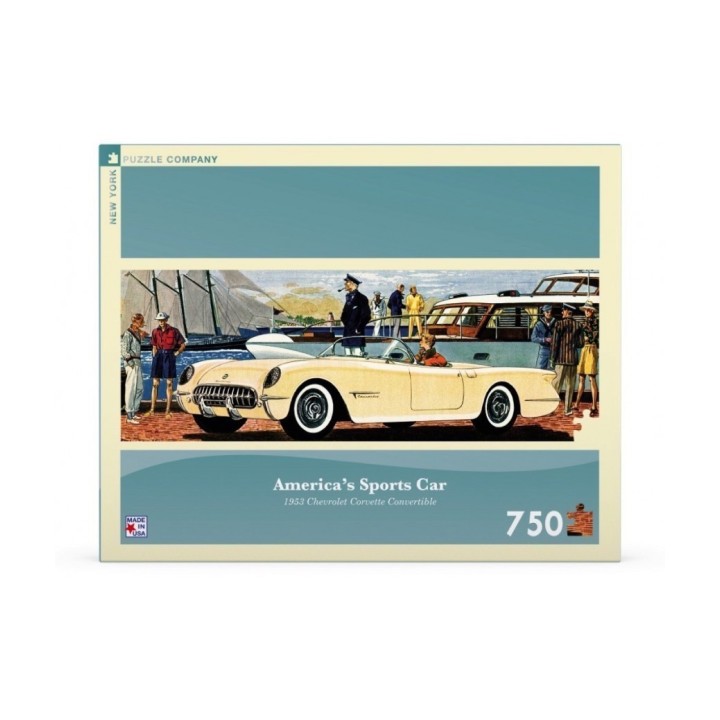 Puzzle New York Puzzle Company - General motors : America's Sports Car - 750 Pièces