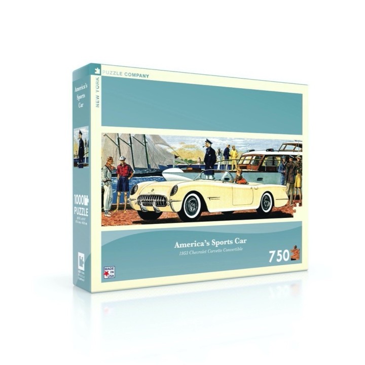 Puzzle New York Puzzle Company - General motors : America's Sports Car - 750 Pièces