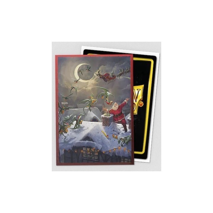 Protège-cartes Dragon Shield - 60 Japanese Brushed Art Sleeves  - Christmas Dragon 2023
