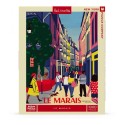 Puzzle New York Puzzle Company - Paul Thurlby : Le Marais - 1000 Pièces