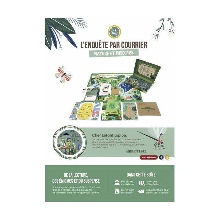 Jeux de société - L'Enquête par Courrier - Nature et Insectes