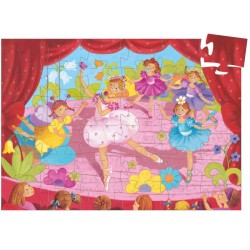 Puzzle Djeco silhouette - La Ballerine à la Fleur - 36 Pièces