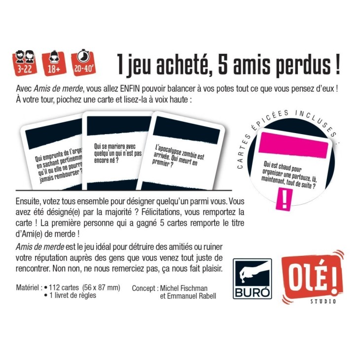 Jeux de société - Amis de Merde