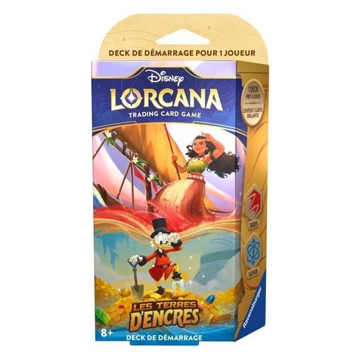 Deck de Démarrage Disney Lorcana : Les Terres d'Encres : Vaiana/Picsou