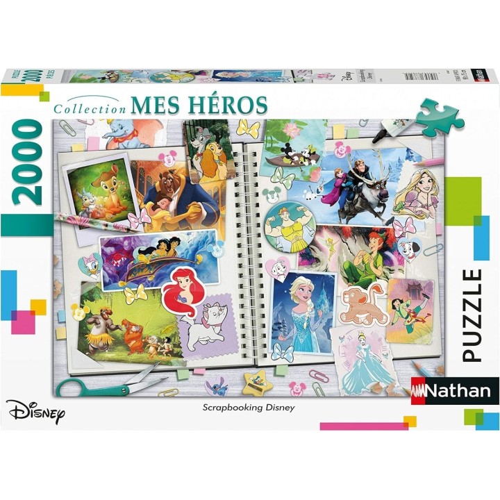 Puzzle Nathan : Collection Mes Héros : Les 16 types de Pokémon  - 2000 pièces