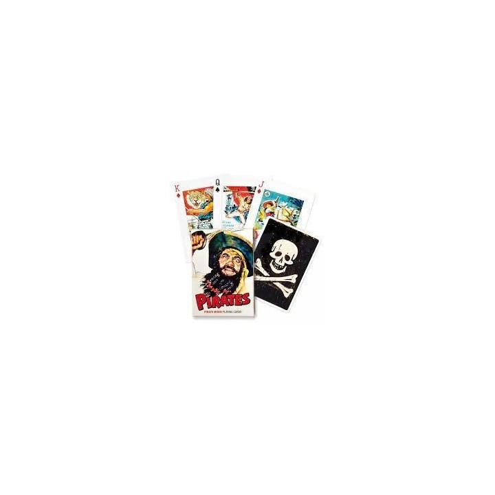 Jeu 54 cartes illustrés Piatnik - Pirates