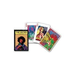 Jeu 54 cartes illustrés Piatnik - The Sixties