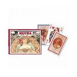 Jeu 54 cartes illustrés Piatnik - Mucha Paintings