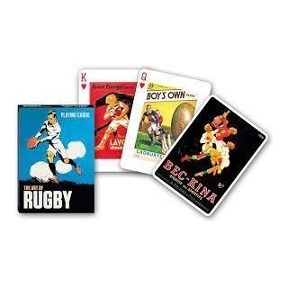 Jeu 54 cartes illustrés Piatnik - The Art of Rugby