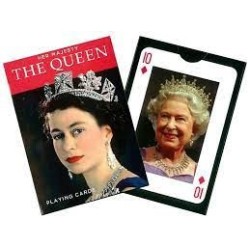 Jeu 54 cartes illustrés Piatnik - Queen Elizabeth II