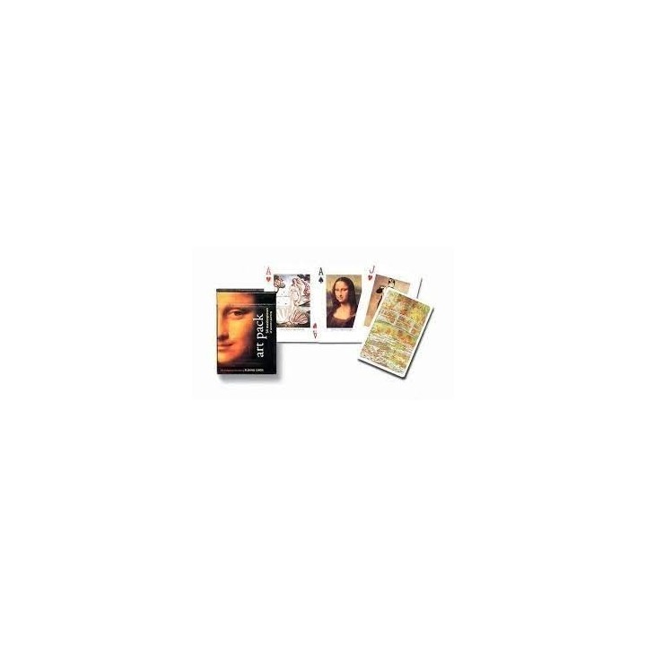Jeu 54 cartes illustrés Piatnik - Leonardo