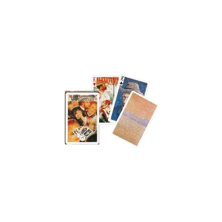 Jeu 54 cartes illustrés Piatnik - Impressionist Masterpieces