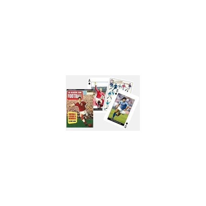 Jeu 54 cartes illustrés Piatnik - Football Legends