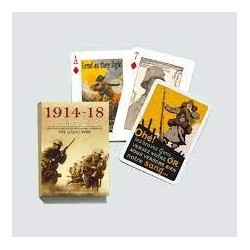 Jeu 54 cartes illustrés Piatnik - The Great War 1914 - 1918