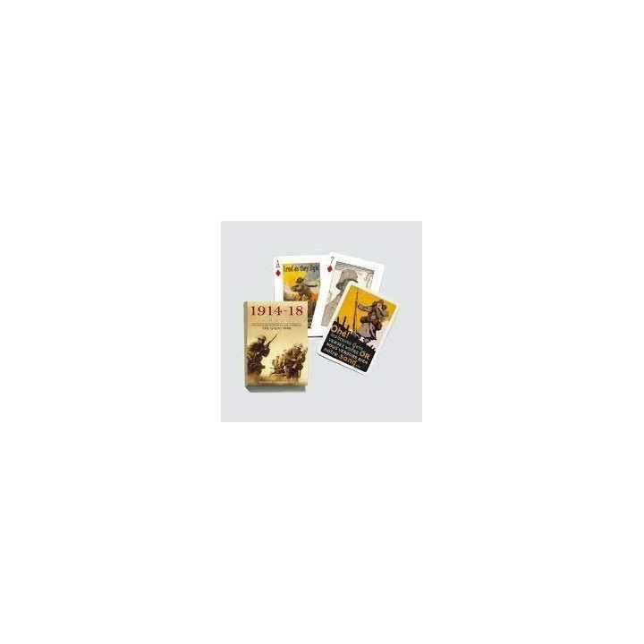 Jeu 54 cartes illustrés Piatnik - The Great War 1914 - 1918