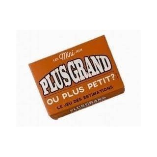 Jeux de société - Les Minis-Jeux : Plus Grand ou Plus Petit ?