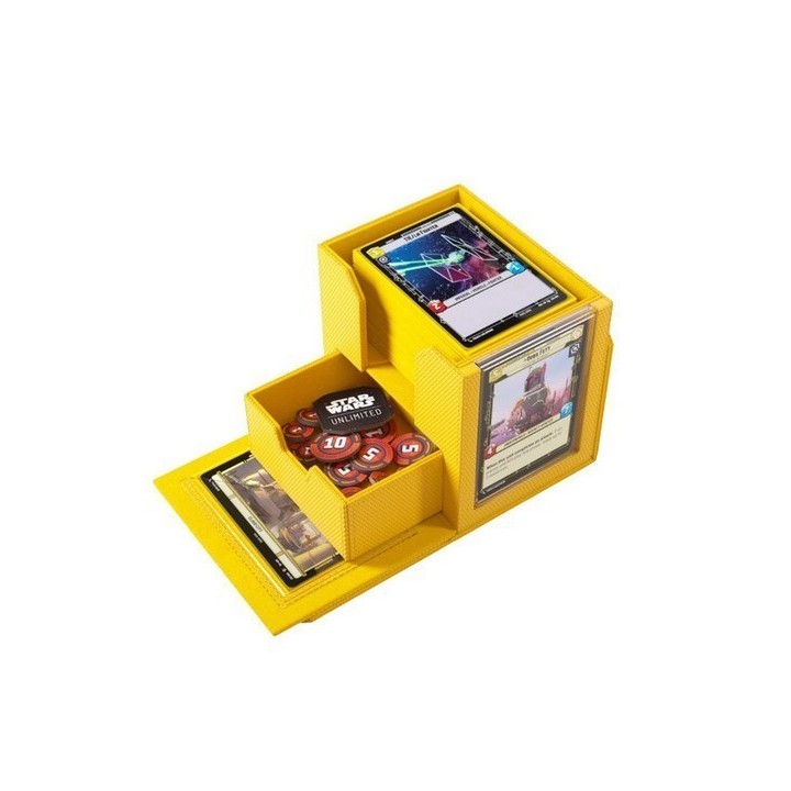 Deck Box Boite de Rangement Gamegenic Star Wars Unlimited : Deck Pod Jaune