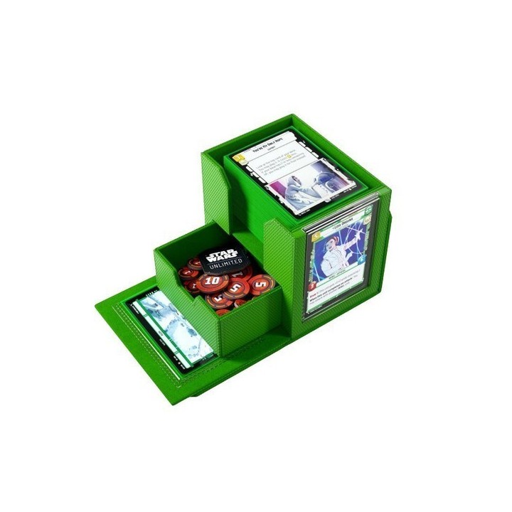 Deck Box Boite de Rangement Gamegenic Star Wars Unlimited : Deck Pod Vert 