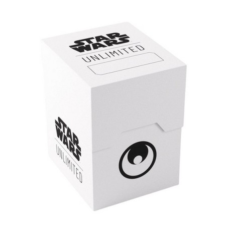 Deck Box Boite de Rangement Gamegenic Star Wars Unlimited : Soft Crate Blanc