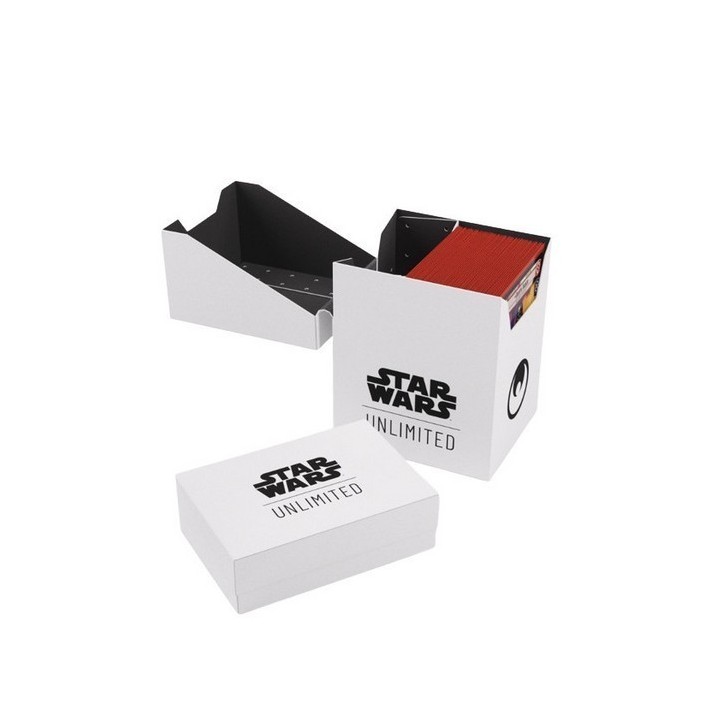Deck Box Boite de Rangement Gamegenic Star Wars Unlimited : Soft Crate Blanc