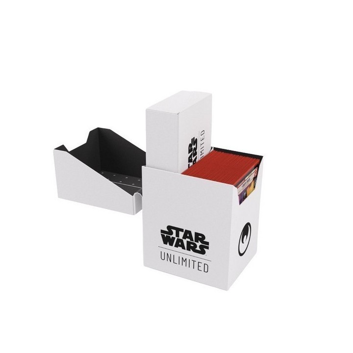 Deck Box Boite de Rangement Gamegenic Star Wars Unlimited : Soft Crate Blanc