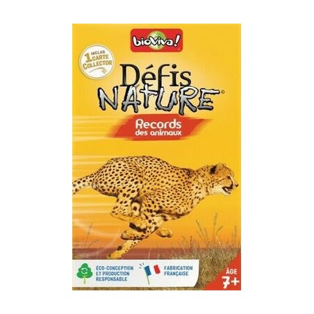 Jeux de société - Défis Nature - Records des animaux