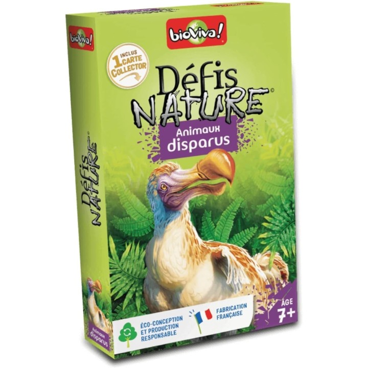 Jeux de société - Défis Nature - Animaux disparus