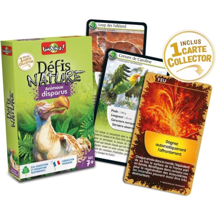 Jeux de société - Défis Nature - Animaux disparus