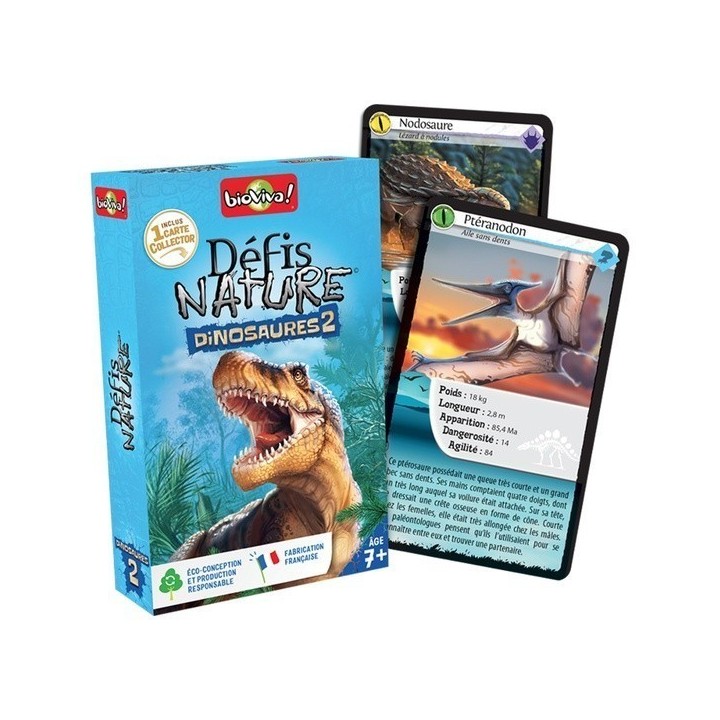 Jeux de société - Défis Nature - Dinosaures 2 Bleu