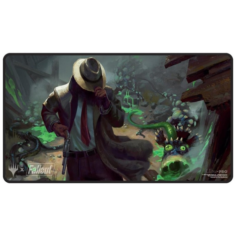 MTG : Fallout Black Stitched Playmat XFallout