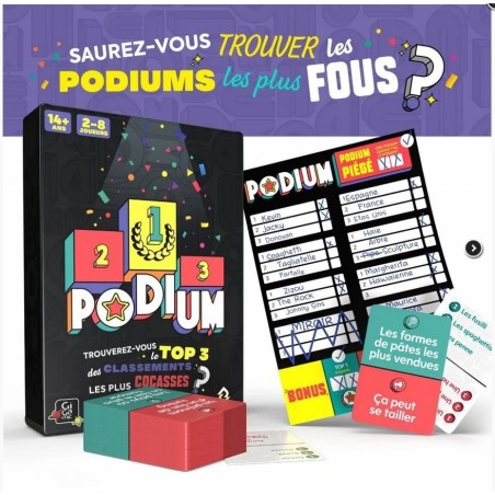 Jeux de société - Podium