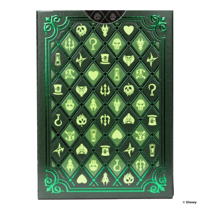 Bicycle - 54 cartes - Disney Villains - Vert