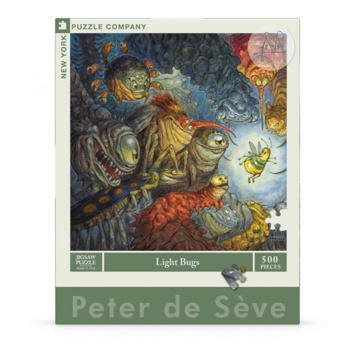 Puzzle New York Puzzle Company - Peter de Sève : Light Bugs - 500 Pièces