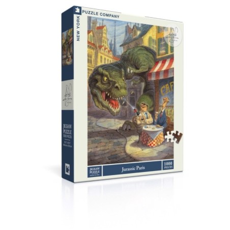 Puzzle New York Puzzle Company - Peter de Sève : Jurassic Paris - 1000 Pièces