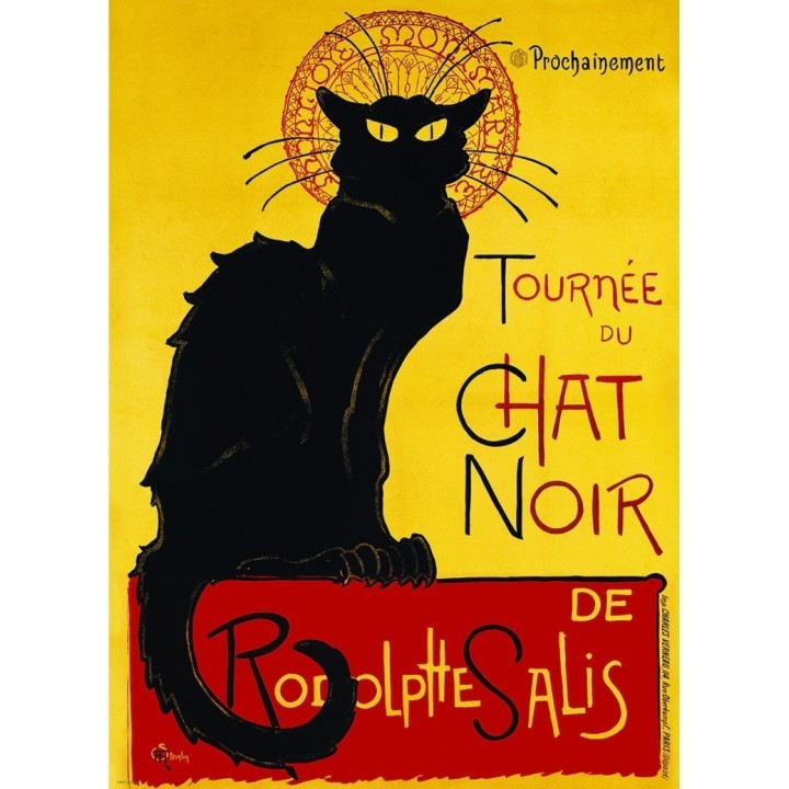 Puzzle Eurographics - Steinlen : Tournée du Chat Noir - 1000 Pièces