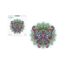 Puzzle Mindfulness Round Puzzle : Butterfly - 1000 Pièces
