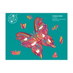 Puzzle en Bois Thinkiq : Le Papillon - 119 Pièces