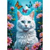 Puzzle Enjoy Puzzle : White Cat - 1000 Pièces