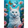 Puzzle Enjoy Puzzle : White Cat - 1000 Pièces