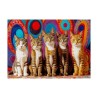 Puzzle Enjoy Puzzle : Five Cats - 1000 Pièces