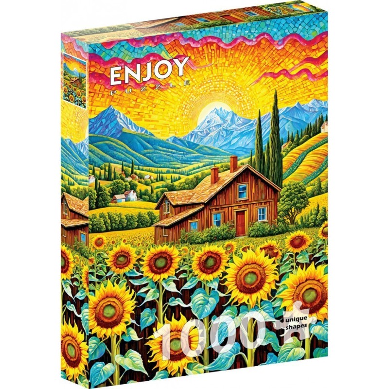 Puzzle Enjoy Puzzle : Sunflower House - 1000 Pièces