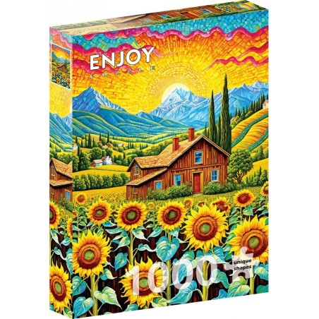 Puzzle Enjoy Puzzle : Sunflower House - 1000 Pièces