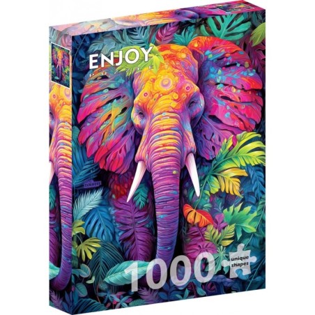 Puzzle Enjoy Puzzle : Disguised Elephant - 1000 Pièces