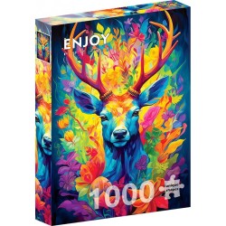 Puzzle Enjoy Puzzle : Crowned Stag - 1000 Pièces