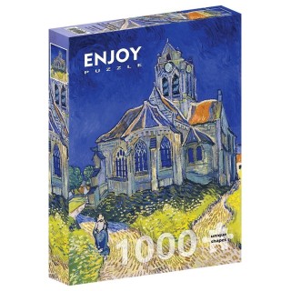 Puzzle Enjoy Puzzle : Vincent Van Gogh - The Church in Auvers-sur-oise - 1000 Pièces