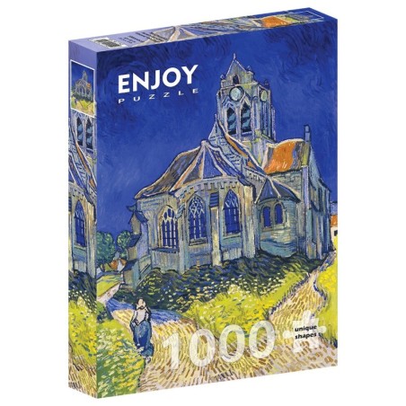 Puzzle Enjoy Puzzle : Vincent Van Gogh - The Church in Auvers-sur-oise - 1000 Pièces