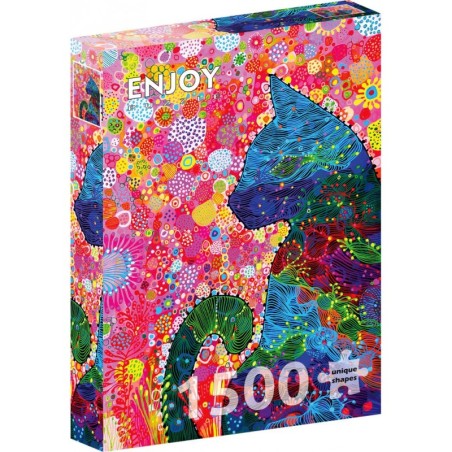 Puzzle Enjoy Puzzle : Wandering Cat - 1500 Pièces