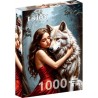 Puzzle Enjoy Puzzle : Lady and the Wolf - 1000 Pièces