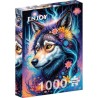 Puzzle Enjoy Puzzle : Magical Wolf Portrait - 1000 Pièces
